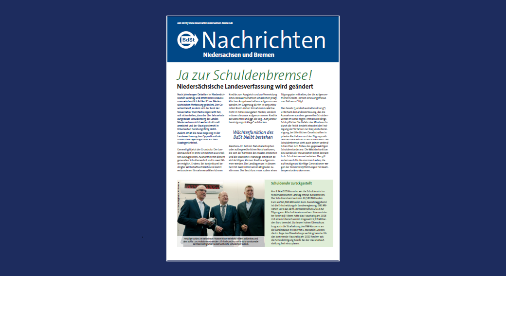 BdSt-Nachrichten Niedersachsen und Bremen Juni 2019