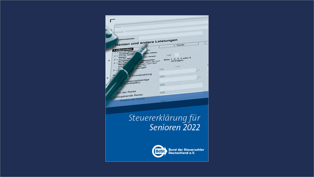 BdSt Broschüre Steuererklärung Senioren 2022