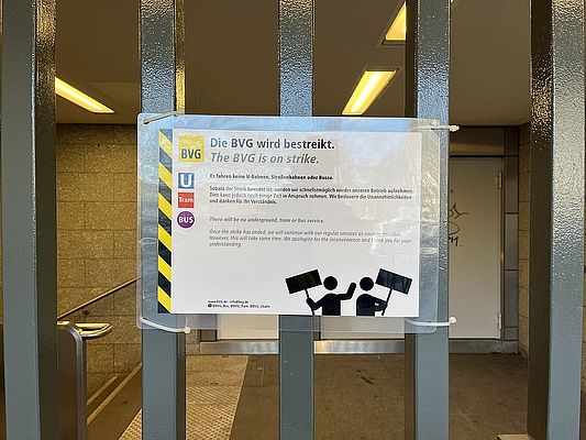 BVG-Streik legt Berlin lahm