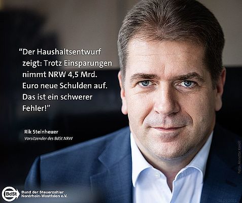 Neue Schulden im Landeshaushalt 2026