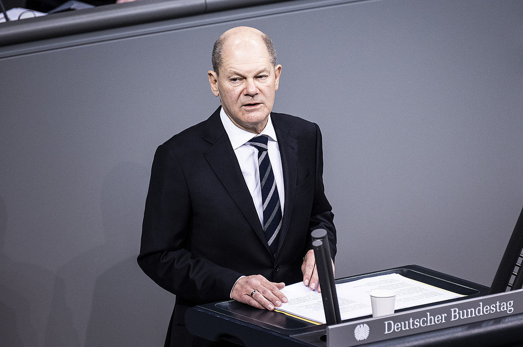 Olaf Scholz, Bundeskanzler, Regierungserklärung