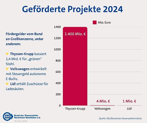 48,7 Mrd. Euro Subventionen – Großunternehmen kassieren kräftig 48,7 Mrd. Euro Subventionen – Großunternehmen kassieren kräftig