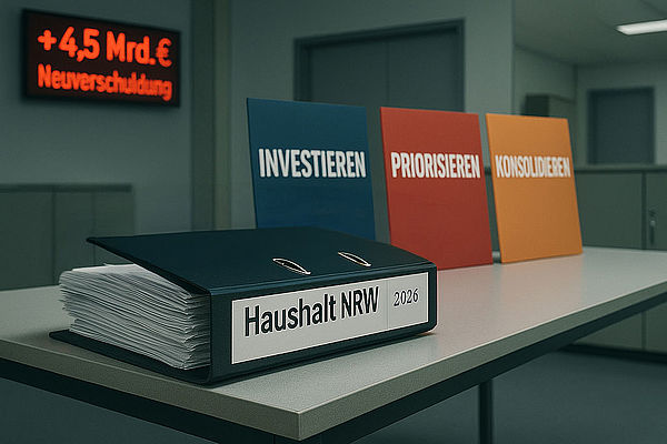Geplanter Landeshaushalt 2026: Hohe neue Schulden trotz Konsolidierung Geplanter Landeshaushalt 2026: Hohe neue Schulden trotz Konsolidierung
