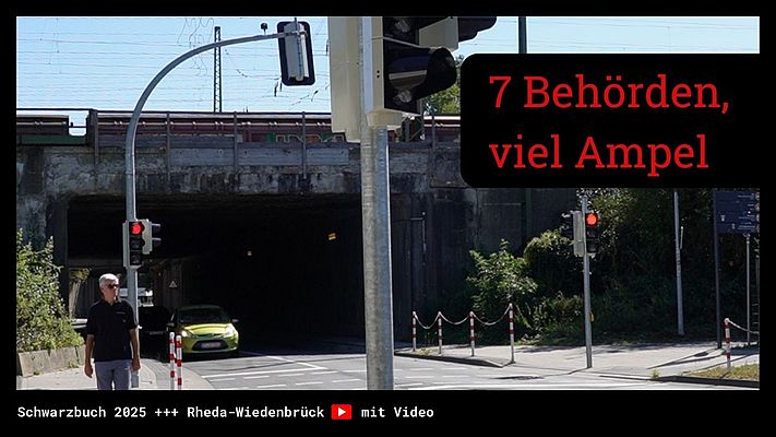 Zwei Ampeln 20 Meter nebeneinander