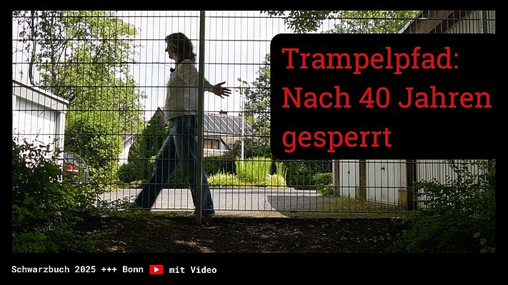 Erst Zaun- dann Stufen-Posse in Bonn