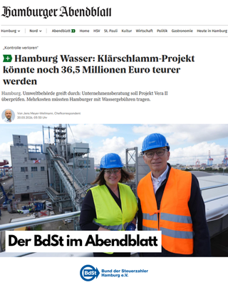 Hamburg Wasser: Neues Kostenrisiko verschärft Vertrauenskrise Hamburg Wasser: Neues Kostenrisiko verschärft Vertrauenskrise