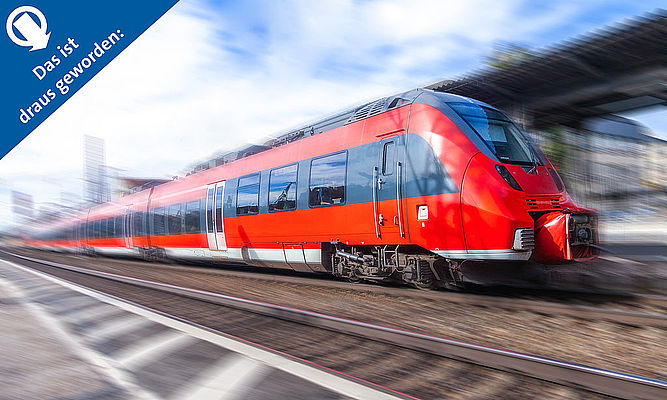 Das ist draus geworden: Eisenbahnwaggons in Siegburg