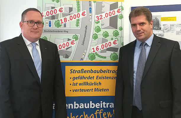 Volksinitiative „Straßenbaubeitrag abschaffen“ appelliert an Landtagsabgeordnete, den Straßenbaubeitrag abzuschaffen Volksinitiative „Straßenbaubeitrag abschaffen“ appelliert an Landtagsabgeordnete, den Straßenbaubeitrag abzuschaffen