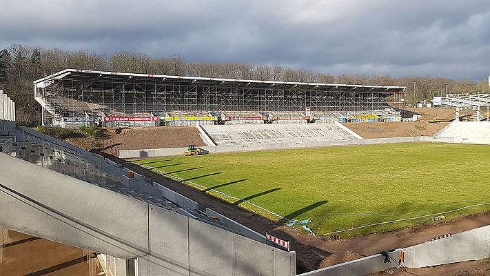 Das Ludwigsparkstadion in Saarbrücken
