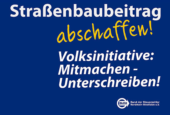 Straßenbaubeitrag: Endlich abschaffen! Straßenbaubeitrag: Endlich abschaffen!