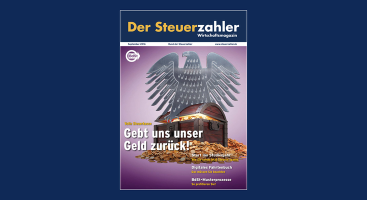DER STEUERZAHLER September DER STEUERZAHLER September
