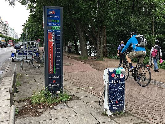 Fahrradzähler: BdSt verhindert weitere Säulen Fahrradzähler: BdSt verhindert weitere Säulen