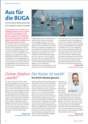 Landesbeilage Mecklenburg-Vorpommern Juli/ August 2022 Landesbeilage Mecklenburg-Vorpommern Juli/ August 2022