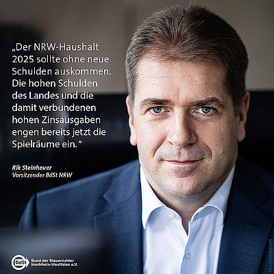 Haushalt NRW: Sparen statt Schulden! Haushalt NRW: Sparen statt Schulden!