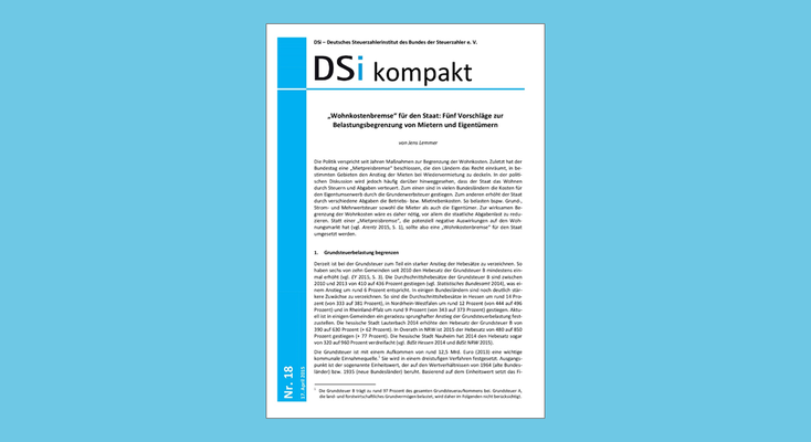 DSi kompakt Nr. 18 Wohnkostenbremse DSi kompakt Nr. 18 Wohnkostenbremse