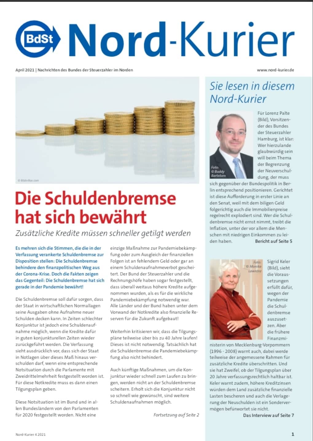 Landesbeilage Nord-Kurier April 2021