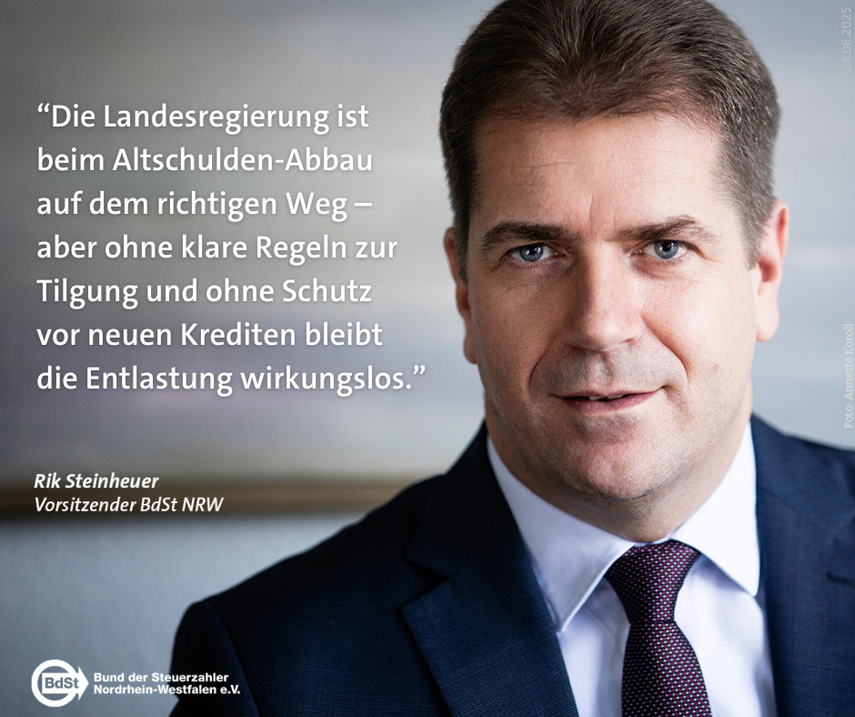 Rik Steinheuer, Vorsitzender des Bundes der Steuerzahler Nordrhein-Westfalen