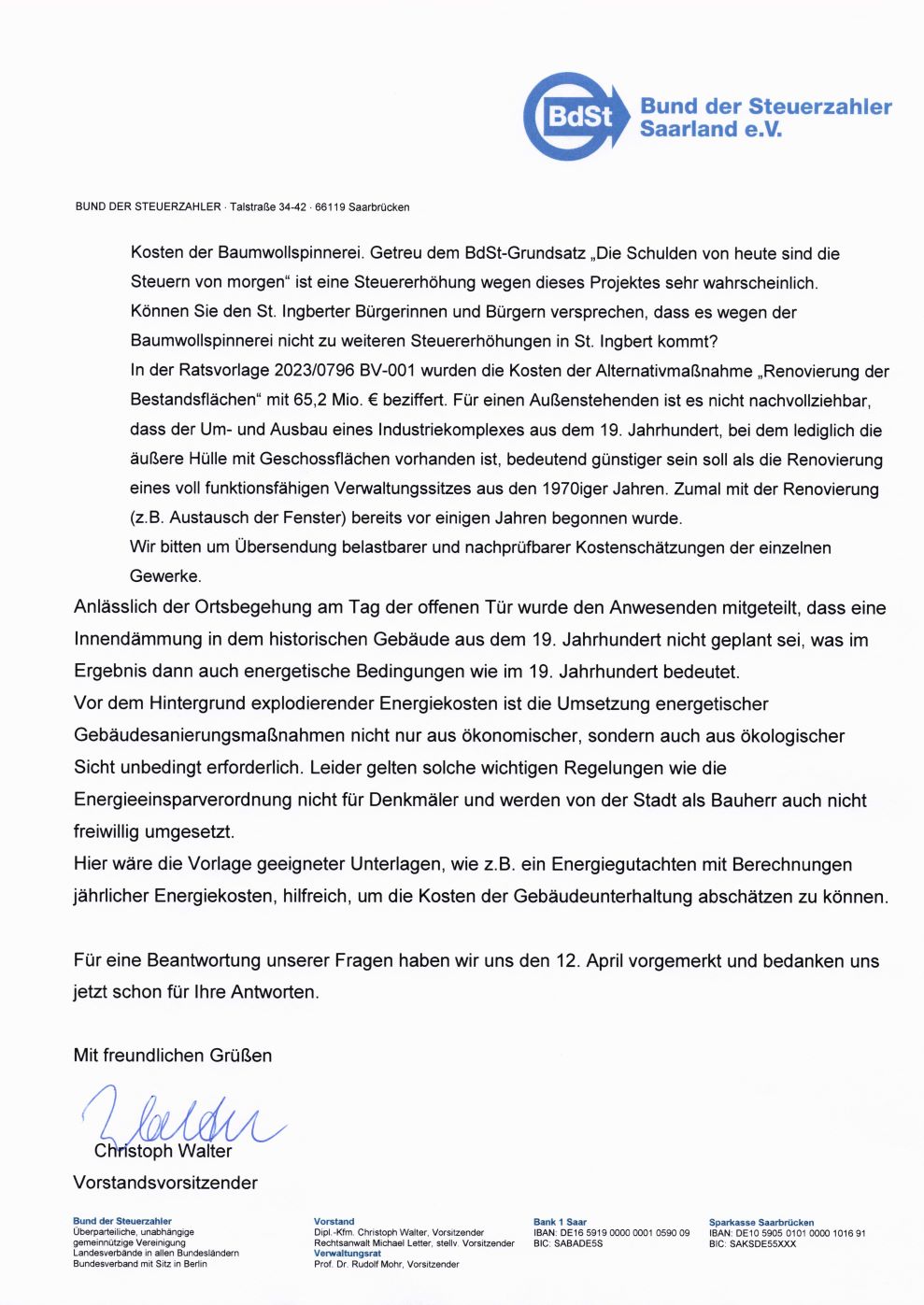 Offener Brief Baumwollspinnerei Seite 2