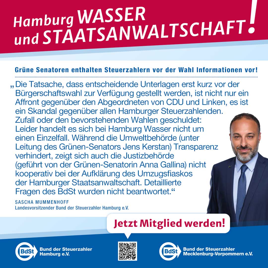 „Die Tatsache, dass Unterlagen zur Aufklärung erst kurz vor der Wahl zur Verfügung gestellt werden, ist nicht nur ein Affront gegenüber den Abgeordneten von CDU und Linken, es ist ein Skandal gegenüber allen Hamburger Steuerzahlenden“, so Mummenho