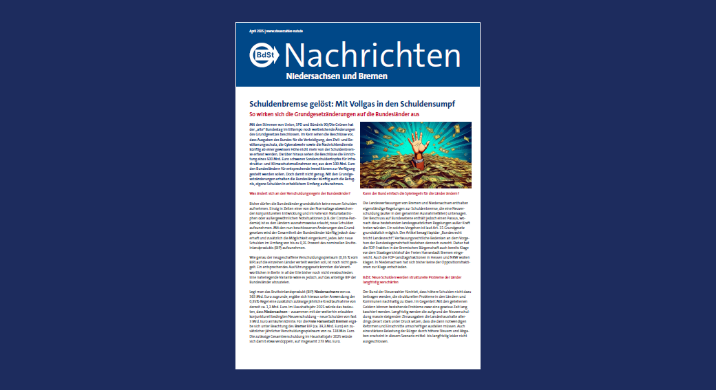 BdSt-Nachrichten Niedersachsen und Bremen April 2025