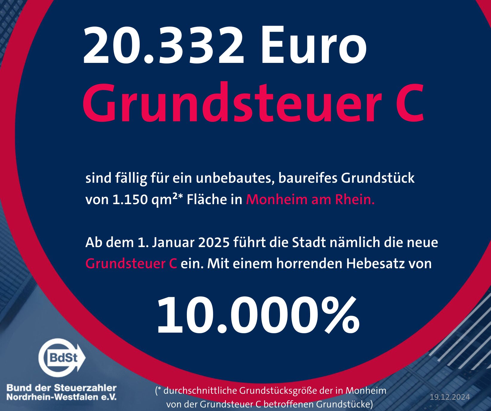 Die Grundsteuer C ist verfassungsrechtlich umstritten und wird zu neuen Klageverfahren führen. Insbesondere dann, wenn die Steuer den Ertrag des Grundstückes überschreitet.