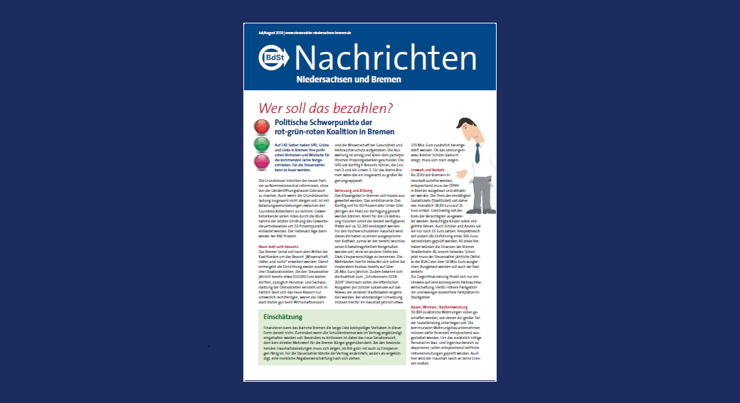 BdSt-Nachrichten Niedersachsen und Bremen Juli/August 2019