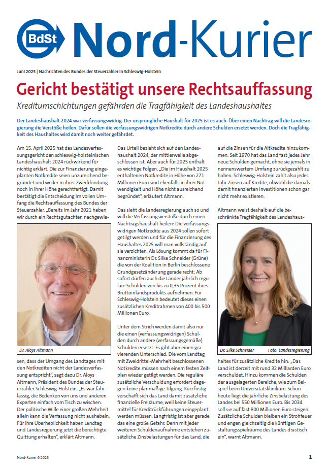 Landesbeilage Schleswig-Holstein Juni 2025