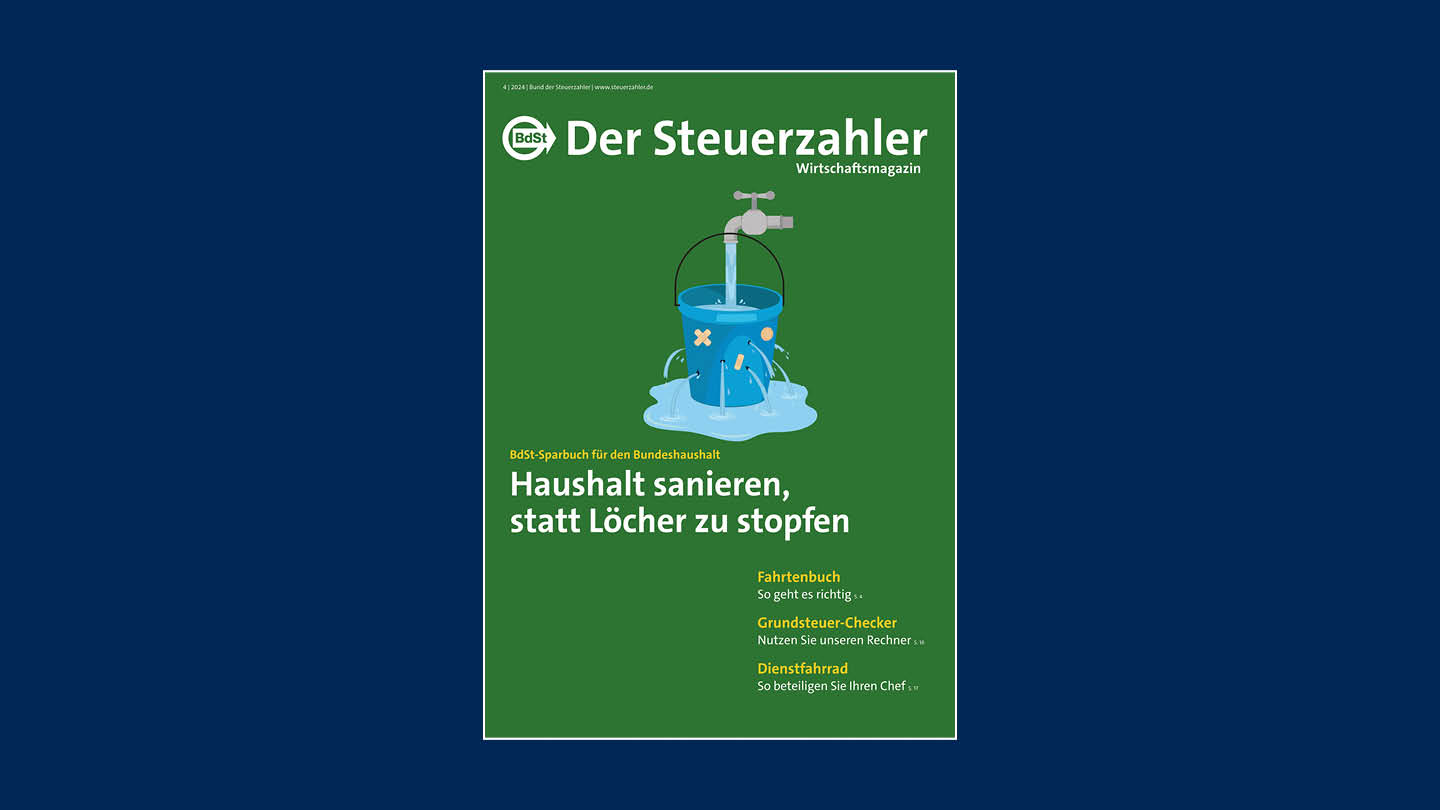 Der Steuerzahler Wirtschaftsmagazin Ausgabe April 2024