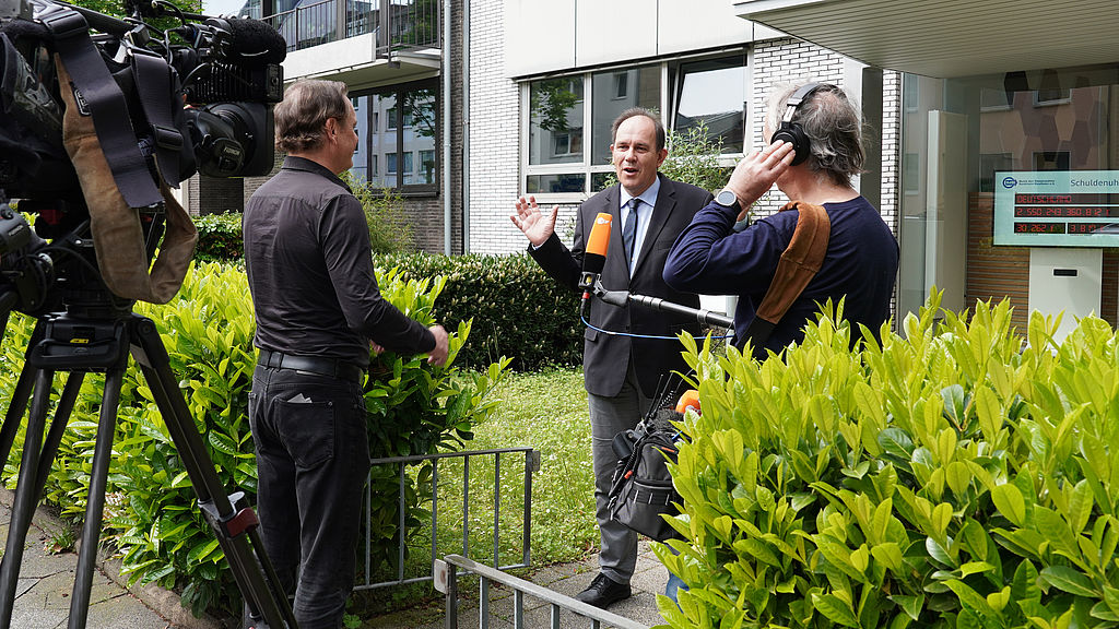 Eberhard Kanski, Stellvertretender Vorsitzender des Bunds der Steuerzahler NRW, im Interview mit dem ZDF.
