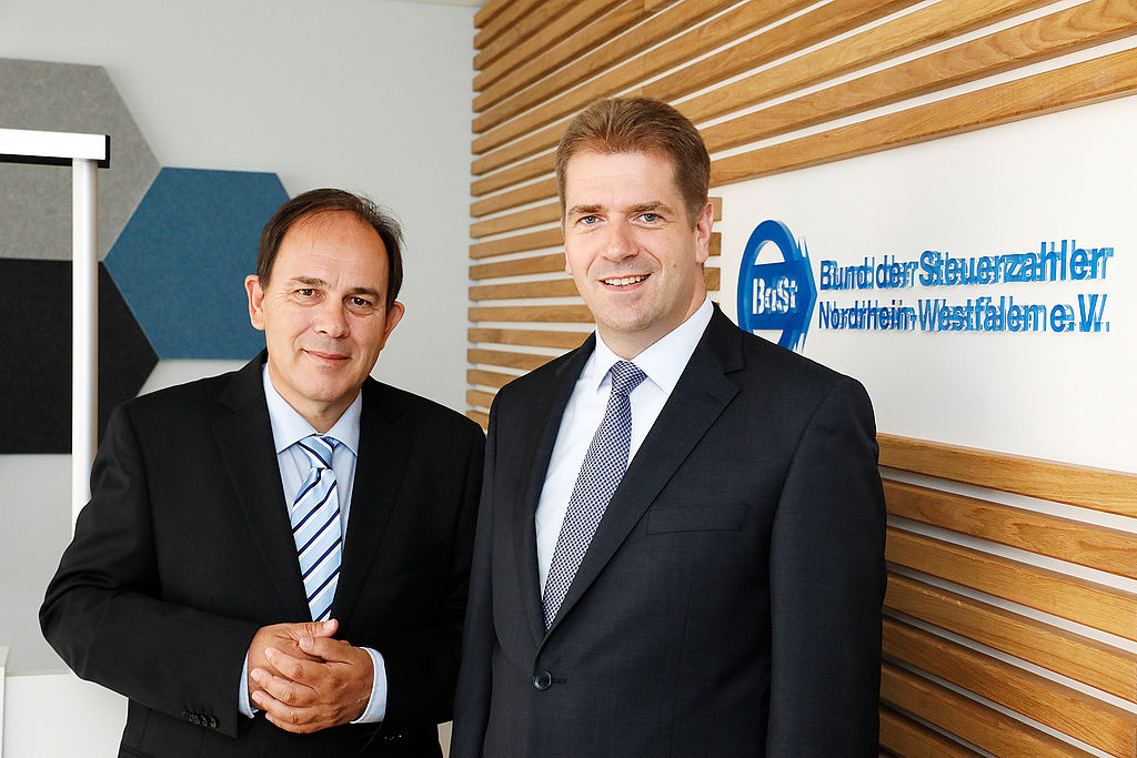 Eberhard Kanski und Rik Steinheuer, Vorstand des BdSt NRW